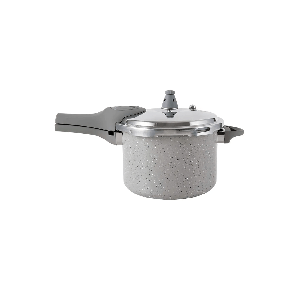 Panela de Pressão Indução Brinox Antiaderente Ceramic Life 4,2 L Marble Blend Cinza Claro